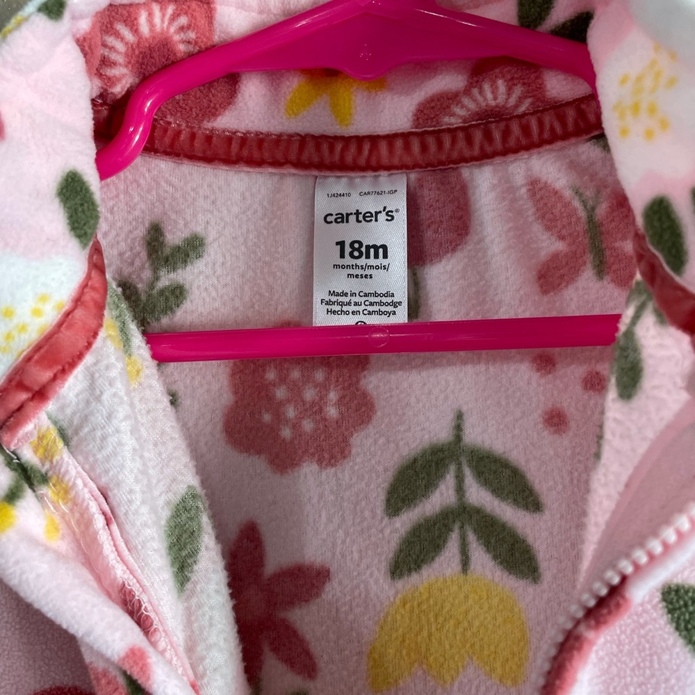 Carter’s fleece jumpsuit / snow suit / onesie